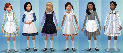 Sims4 Victorian Pinafore Dress For Children Download 258