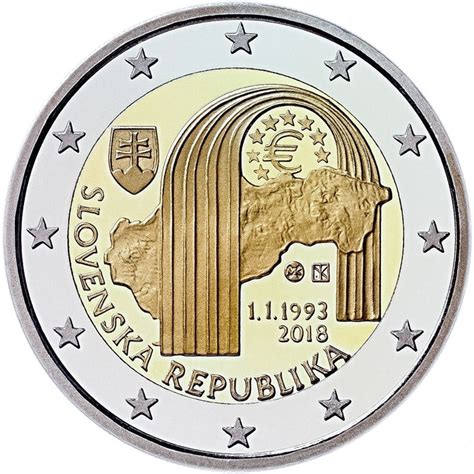 Below, you'll find euro rates and a currency converter. Slovakia 2 euro 2018 - 25th Anniversary of the Slovak Republic eur30591