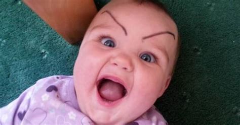 Babyeyebrows Proof That Babies Need More Eyebrows Huffpost Life