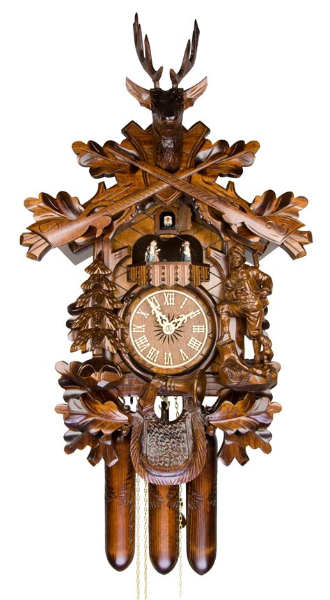 Adolf Herr Cuckoo Clock The Deer Hunter Ah 4731 8tmt New Ebay