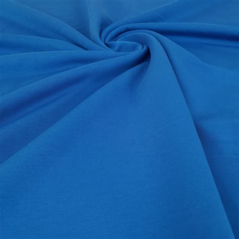 Turquoise Blue Stretch Cotton Fabric By The Yard Spandex Etsy