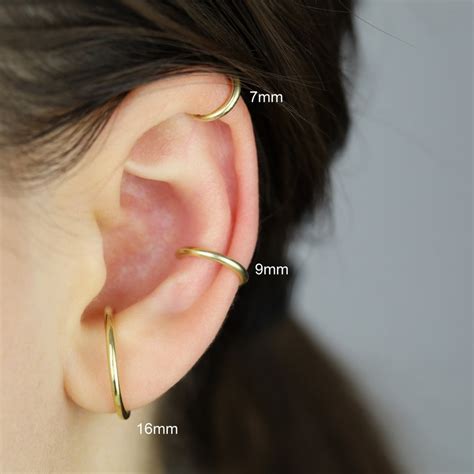 Cartilage Helix Ear Cuff No Piercing Conch Cuff Non Pierced Etsy Uk