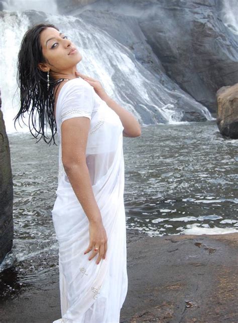 Keerthi Chawla White Wet Saree Awesome Photoshoot Beautiful Indian