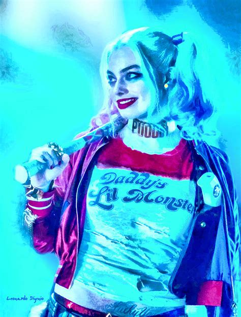 Harley Quinn Ready To Go Pa2 Painting By Leonardo Digenio Fine Art