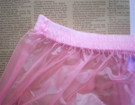 Pink Pvc Plastic Pants Adult Diaper Nappy Incontinence Abdl Etsy