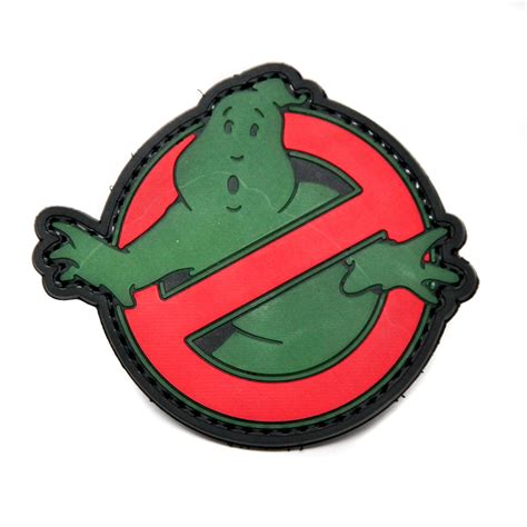 Ghostbuster Glow In The Dark Pvc Morale Patch Velcro Morale Patch By