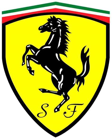 Founded by enzo ferrari in 1939 out of the alfa romeo race division as auto avio. Ferrari car logo PNG brand image