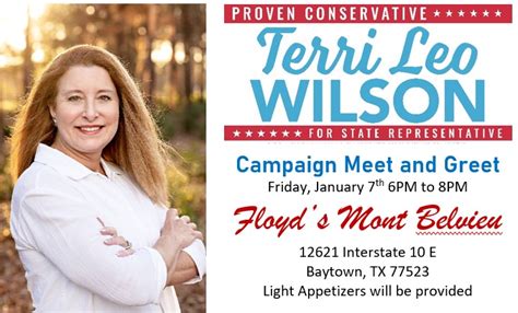 Campaign Meet And Greet Terri Leo Wilson Galveston Island Pachyderm