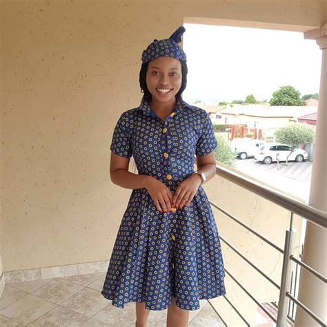 2020 Traditional Shweshwe Shweshwe Dresses African Print Dress