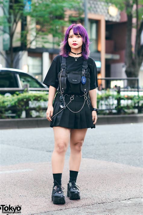 Harajuku Streetwear W Purple Hair UNIQLO X Street Fighter Shirt