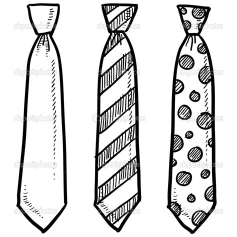 Necktie Sketch — Stock Vector © Lhfgraphics 18320063