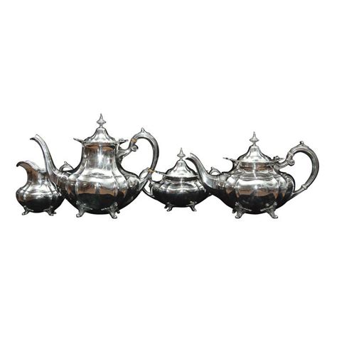 Sterling Silver Tea And Coffee Set Hampton Court At 1stdibs