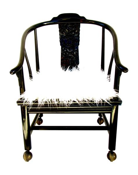 Vintage James Mont Lacquered Ming Chair | Chairish