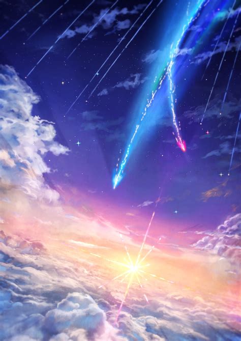 Your Name Shooting Stars Anime Backgrounds Wallpapers Anime Scenery