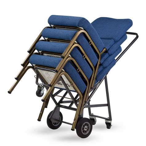 Store portable chairs quickly and efficiently with chair carts, trucks, and dollies. Heavy-Duty 5-Wheel Chair Dolly | Bertolini Chair Carts