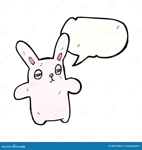 Cartoon Tired Pink Rabbit Royalty Free Stock Image Image 38027866