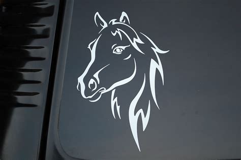 Horse Head Vinyl Sticker Decal V176 Choose Color And Size Car Truck