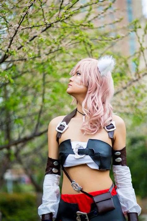 Final Fantasy Cosplay Sexy Lightning Returns Final Fantasy Xiii Miqote Cosplay