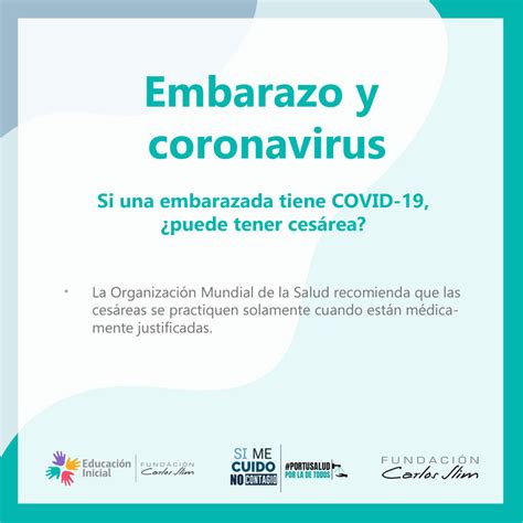 Embarazo Y Covid 19 Fundación Carlos Slim