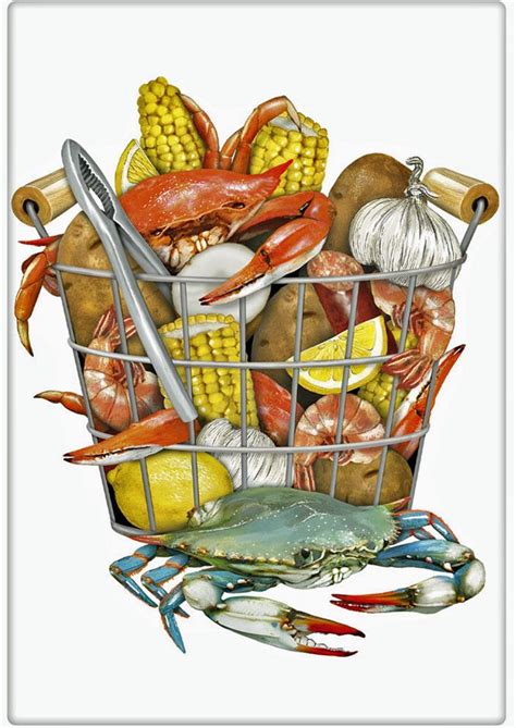 Maybe you would like to learn more about one of these? Crab Boil 100% Cotton Flour Sack Dish Towel Tea Towel ...