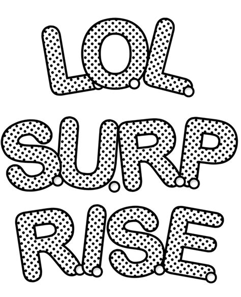 Big Lol Surprise Logo To Print And Color