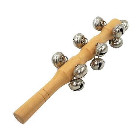 Wooden Shaking Bell With 13 Smooth Bells Vip Educational Supplies Pte Ltd