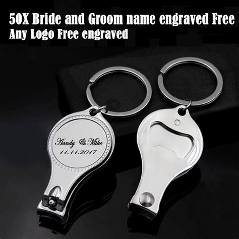 50pcs Personalized Wedding Souvenirs For Guests Customized Wedding