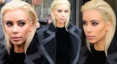 kim kardashian dyes her hair platinum blonde see her edgy new look