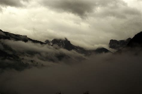 Free Images Nature Horizon Mountain Cloud Black And White Sky