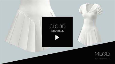 Moda Digital 3d Creación De Una Falda Tableada En Clo3d Youtube