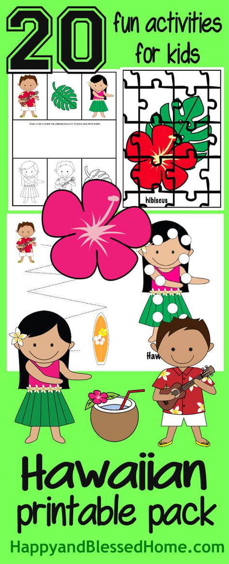 Hawaiian Worksheets For Preschoolers