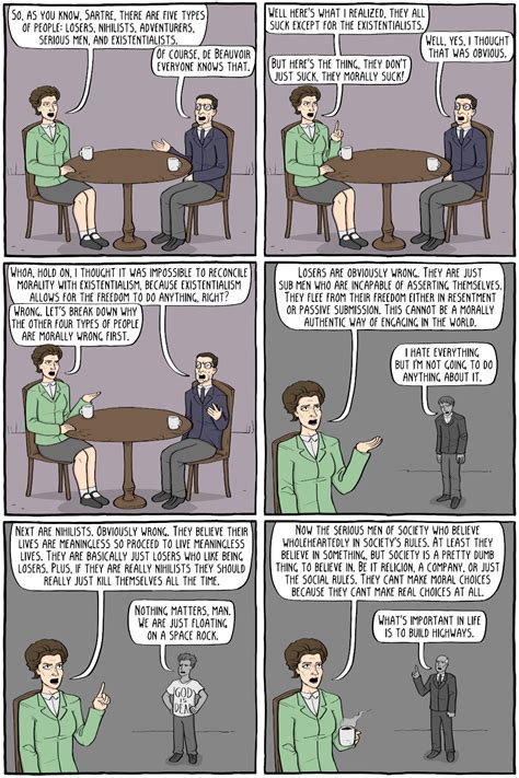 The Ethics Of Ambiguity Existential Comics