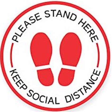 Floor Decal Please Stand Here Keep Social Distance 12