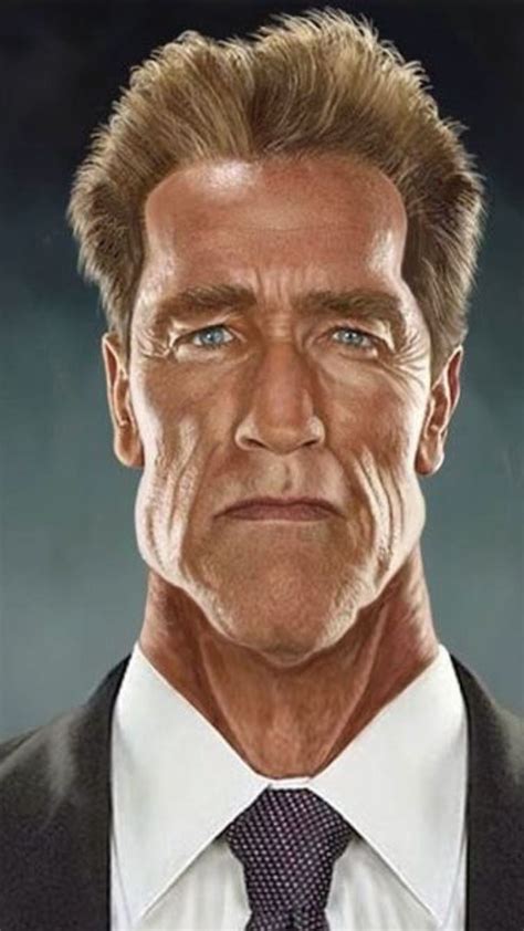 🌟📽🌟 Arnold Schwarzenegger Cartoon People Cartoon Faces Funny Faces