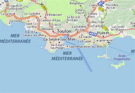 Carte Michelin Saint Mandrier Sur Mer Plan Saint Mandrier Sur Mer