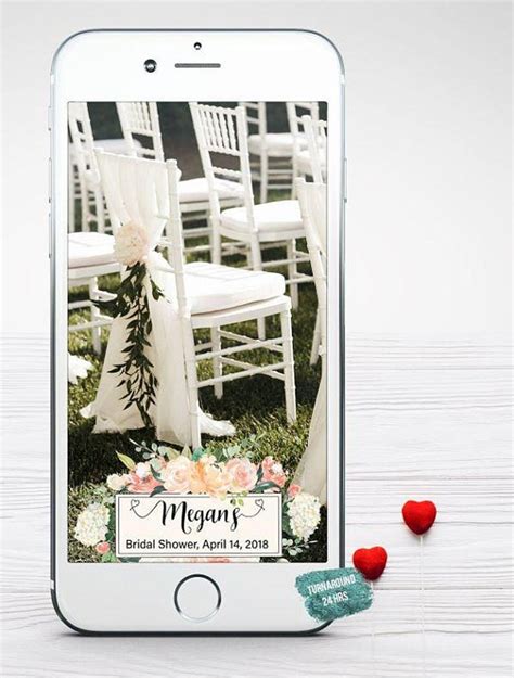 Rustic Floral Wedding Snapchat Filters Rose Flowers Geofilter Etsy