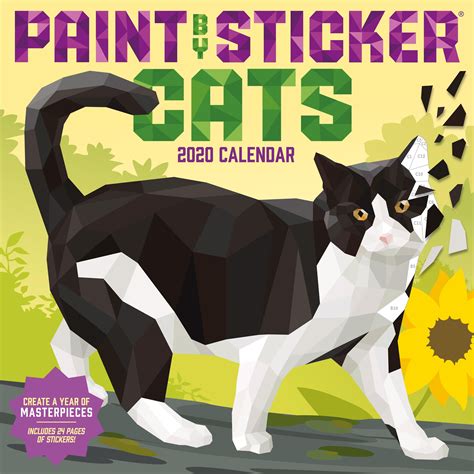 Paint By Sticker Cats Wall Calendar 2020 Other