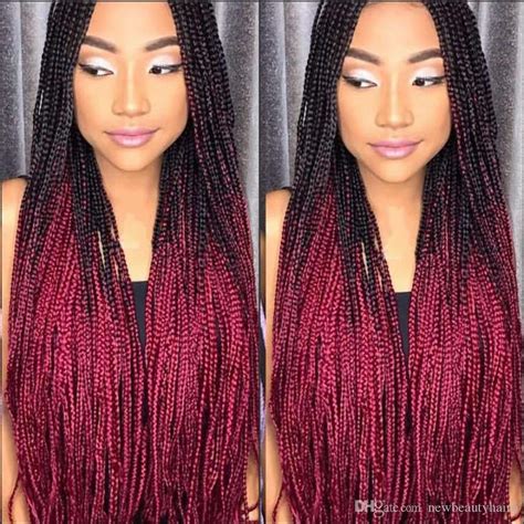 When you think of making micro braids, straight hair or a curly one is. Long Handmade Box Braids Wig Micro Braid Lace Front Wig ...