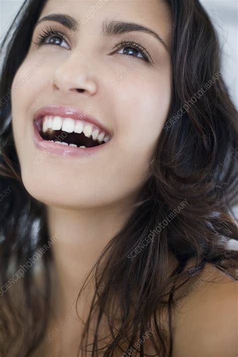 Woman laughing - Stock Image - F001/2356 - Science Photo Library