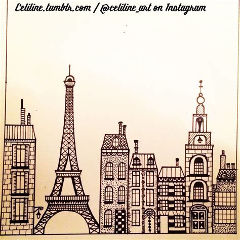 Draw Something Cute Little Paris Illustration Art Drawing Art