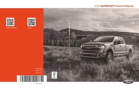 2020 Ford F 350 Owners Manual Pdf 631 Pages