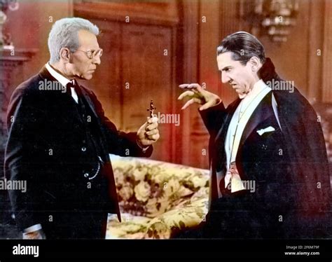 Dracula 1931 Universal Pictures Film With Bela Lugosi At Right