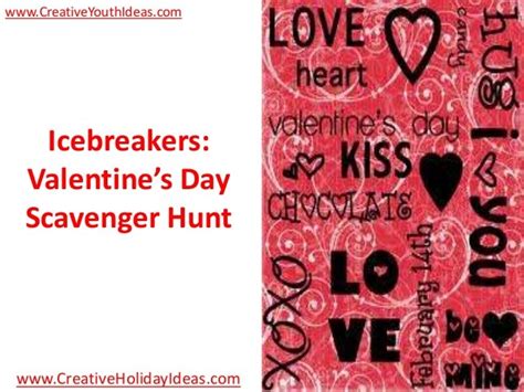 Icebreakers Valentine’s Day Scavenger Hunt