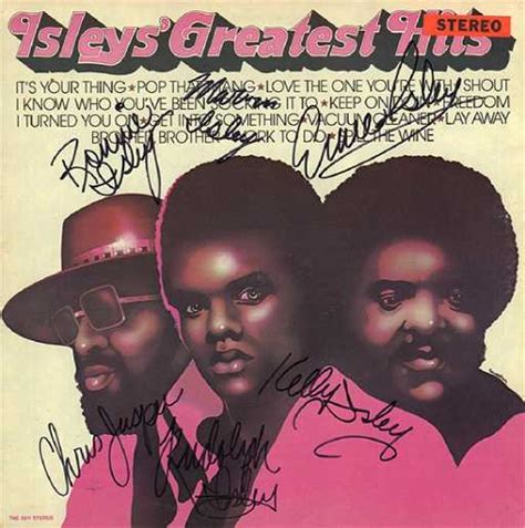 isley brothers band signed greatest hits album