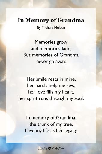 Short In Memory Of Grandma Quotes Hollie Cairistiona