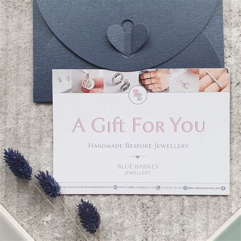 Buy Jewellery Gift Card Jewelry Gift Voucher Bespoke Voucher Online In