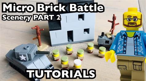 Ww2 Lego Micro Brick Battle Scenery Instructions Part 2 Youtube