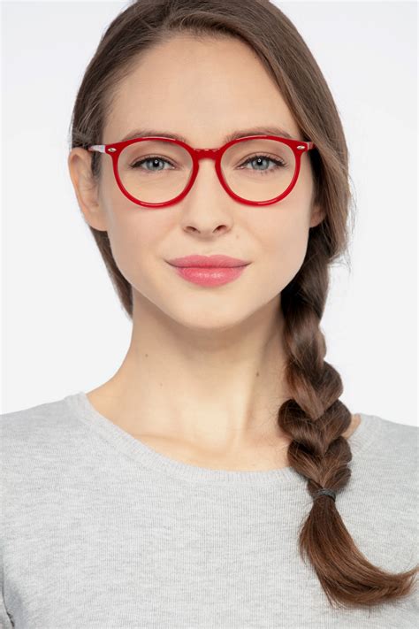 Blink Round Red Glasses For Women Eyebuydirect