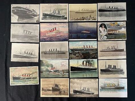 Ocean Liners 19 Assorted Postcards Including Kaiser