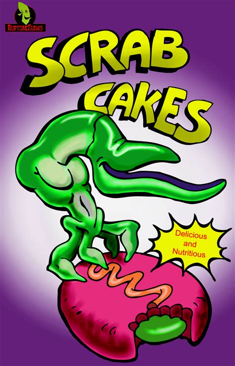 Scrab Cakes Poster Abes Oddysee Weird World New School Tattoo
